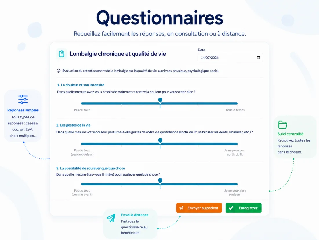 Aperçu : Questionnaires et échelles validées